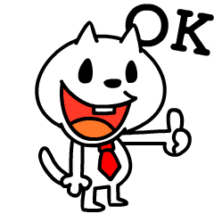 [LINEスタンプ] 動く！白猫が面白い説