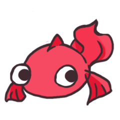 [LINEスタンプ] 金魚とカメ