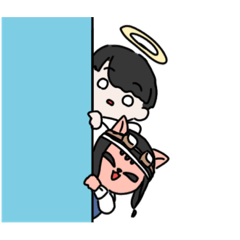 [LINEスタンプ] てんし と りす