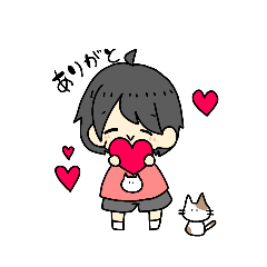 [LINEスタンプ] あらちゃんとねこ