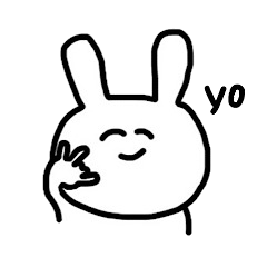 [LINEスタンプ] うさぴょんだぜ