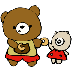 くまのみーたんとぷーたん