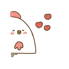 [LINEスタンプ] まるっこいにわとりのおばけ