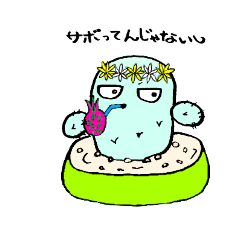 [LINEスタンプ] おおたから来たサボテン