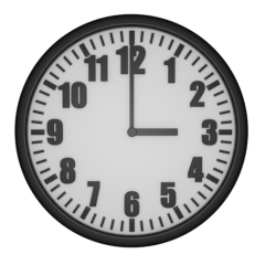 [LINEスタンプ] シンプルなアナログ時計