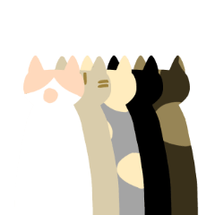 [LINEスタンプ] 愛しき5匹の猫