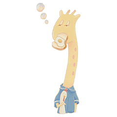 [LINEスタンプ] 半目きりんさんの日常。