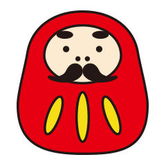 [LINEスタンプ] だるま部長の日常