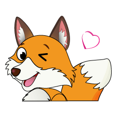[LINEスタンプ] ベイベイ-小さなキツネ