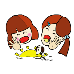 [LINEスタンプ] 仲良し姉妹のご挨拶