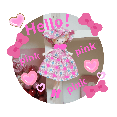 [LINEスタンプ] ピンクちゃん♥
