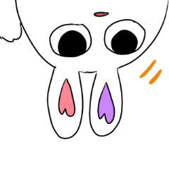 [LINEスタンプ] 変なうさぎ4