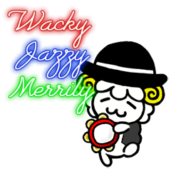 [LINEスタンプ] Wacky Jazzy Merrily