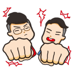 [LINEスタンプ] 仲良しこたこやツインズ