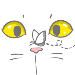 [LINEスタンプ] とある猫の目の画像（メイン）