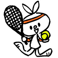 [LINEスタンプ] 日々ウサギ2(テニス)