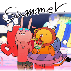 [LINEスタンプ] マズルアニマル(summer)
