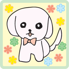 [LINEスタンプ] らくがきみたいな犬