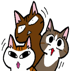 [LINEスタンプ] まる+胡桃+すず4