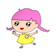 [LINEスタンプ] みつあみ さくらちゃん