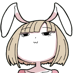 [LINEスタンプ] ウサギのエミ