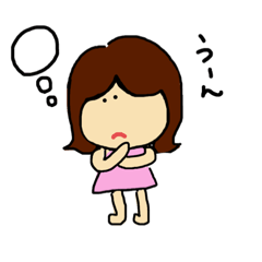 [LINEスタンプ] 女の子ちちょん