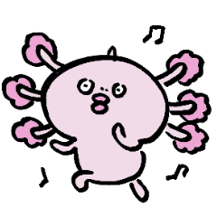 [LINEスタンプ] ウーパールーパーのウパちゃん