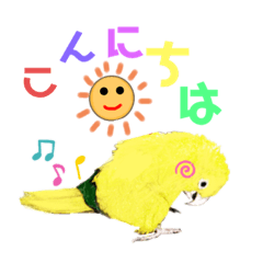 [LINEスタンプ] シロハラインコ.ニョオウインコ2