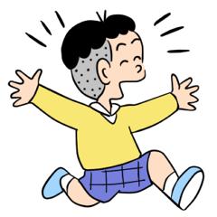 [LINEスタンプ] Everyday stickers with Kobo and family