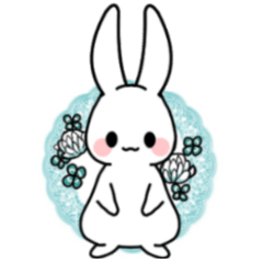 [LINEスタンプ] 毎日使える穏やかなウサギちゃん