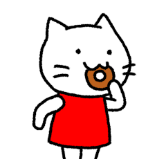 [LINEスタンプ] ネコのミミちゃん 6 ～食いしん坊編～