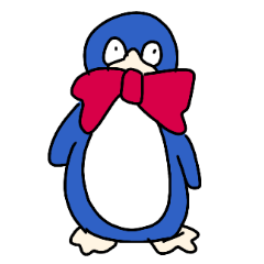 [LINEスタンプ] リアクションするペンギン