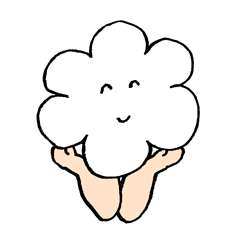 [LINEスタンプ] ふわふわ曇のくもちゃん