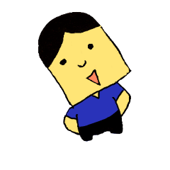 [LINEスタンプ] 顔の四角い人