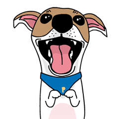[LINEスタンプ] ぷよ ジャック ラッセル テリア犬 アニメ 3の画像（メイン）