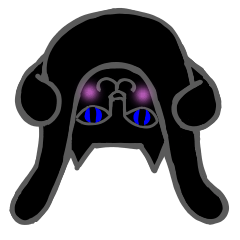 [LINEスタンプ] カワイイ黒ねこ