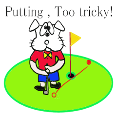 おかしな楽しい犬のゴルフ