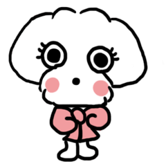 [LINEスタンプ] マルチーズの福ちゃん