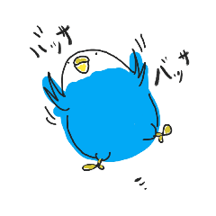 [LINEスタンプ] まるまるインコちゃん
