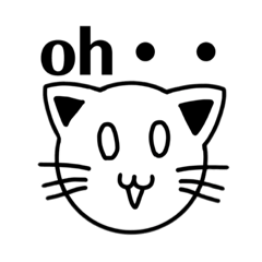 [LINEスタンプ] 顔だけにゃんこ 2