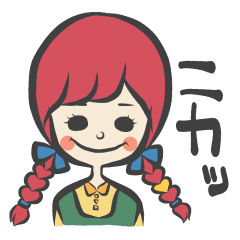 [LINEスタンプ] かわいい女の子(T子とD子）