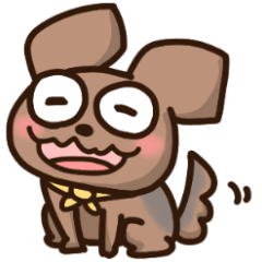 [LINEスタンプ] うちの犬、ふうた
