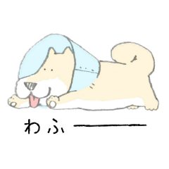 [LINEスタンプ] エリザベスカラーわんこ