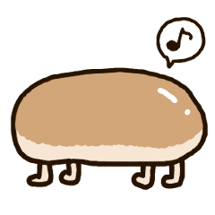 [LINEスタンプ] 命宿りしコッペパン。の画像（メイン）