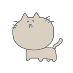 [LINEスタンプ] 抜け毛がない、ねこまる。