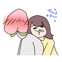 [LINEスタンプ] ばかっぷるイッヌモッモ