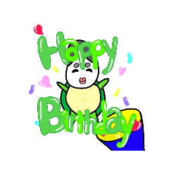 [LINEスタンプ] カメのおかめさん。
