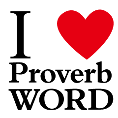 [LINEスタンプ] I LOVE ProverbWORD