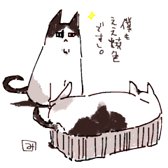 [LINEスタンプ] 『しつじさんちの猫』