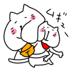 [LINEスタンプ] ねこさん親子の日常スタンプ